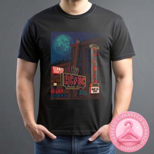 ACDC Power Up Tour 2025 Poster Show For The Nissan Stadium In Nashville Tennessee On May 20 2025 Unisex T-Shirt