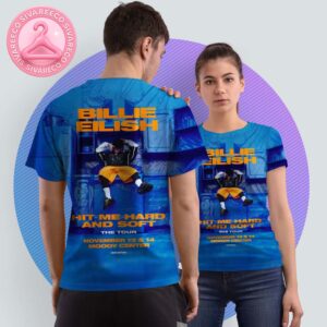 Billie Eilish 2025 Hit Me Hard And Soft The Tour Poster For Moody Center In November 13th And 14th 2025 Live Nation All Over Print Shirt