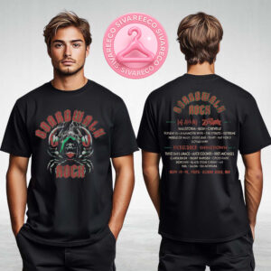Boardwalk Rock Crab Lineup Tee Two Sides Unisex T-Shirt