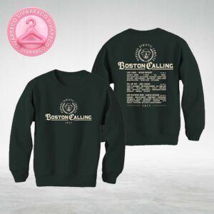 Boston Calling Festival 2025 Green Laurel Crewneck Two Sides Unisex Sweatshirt