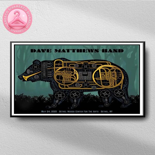 Dave Matthews Band Night 1 Concert Music At The Bethel Woods Center For The Arts In Bethel NY On May 24 2025 Home Decor Poster Canvas