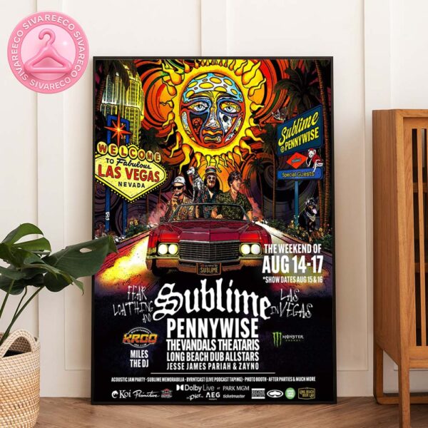 Fear-Loathing And Sublime Las Vegas Music Festival 2025 Home Decor Poster Canvas