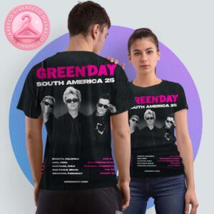 Greenday South America 2025 Tour Dates Schedule Festival All Over Print Shirt