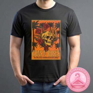 Guns N Roses Bahrain 2025 Poster At Al Dana Amphitheatre Manama Bahrain On May 20 2025 Unisex T-Shirt