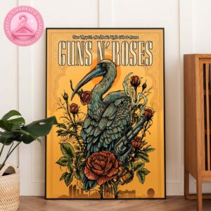 Guns N Roses Live Show Music Poster For Abu Dhabi At Etihad Arena On May 27 2025 Home Decor Poster Canvas