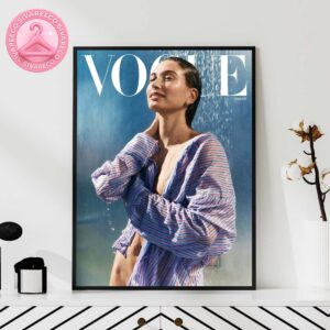 Hailey Bieber For Vogue Magazine Cover Summer Issue Photographed By Mikael Jansson Home Decor Poster Canvas