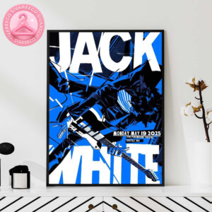 Jack White The Show Music Poster For The Paramount Theatre On Seatle WA On Monday May 19th 2025 Home Decor Poster Canvas