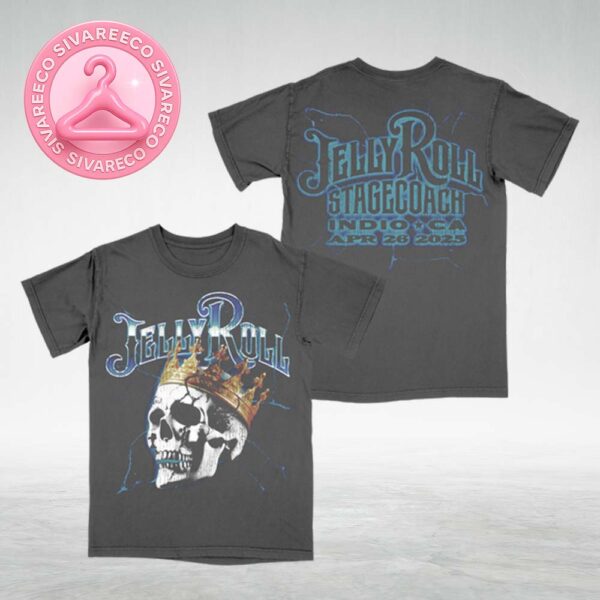 Jelly Roll Stagecoach Skull King Tee All Over Print Shirt