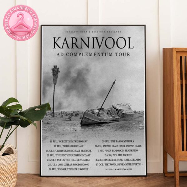Karnivool Ad Complementum Tour 2025 List Dates And Locations Home Decor Poster Canvas