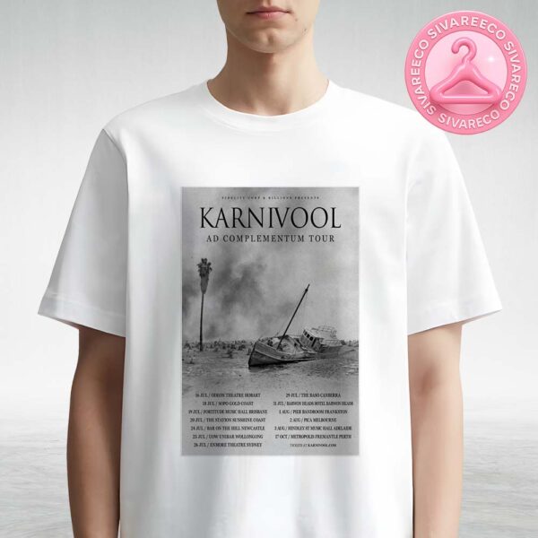 Karnivool Ad Complementum Tour 2025 List Dates And Locations Unisex T-Shirt
