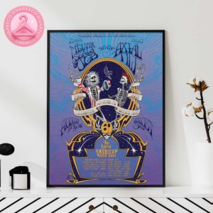 Melvin Seals And JGB With Ayla Tesla & Axial Show At The The Great American Music Hall In San Francisco CA On August 1-2-3 2025 Grateful Dead 60th Anniversary Home Decor Poster Canvas
