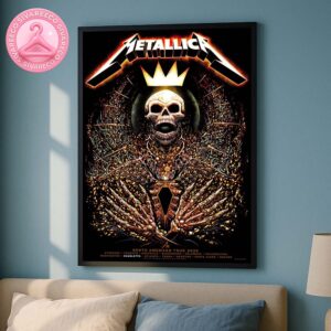 Metallica M72 Charlotte Exclusive Pop-Up Shop Poster For Bank Of America Stadium NC On May 31 2025 M72 North America Tour Home Decor Poster Canvas