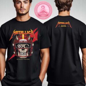 Metallica M72 Landover Pop-Up Show Merch For Northwest Stadium In Maryland MD On May 28 2025 M72 North America Tour Two Sides Unisex T-Shirt