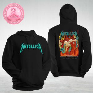 Metallica M72 Philly 2025 Night 2 Venue Hoodie At Lincoln Financial Field In Philadelphia Pennsylvania On May 25th 2025 Two Sides Unisex Hoodie