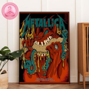 Metallica M72 Philly Night 2 Venue Poster In Philadelphia Pennsylvania At Lincoln Financial Field On May 25th 2025 M72 North America Tour Home Decor Poster Canvas