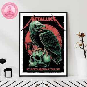 Metallica M72 Philly Pop-Up Shop Poster For Philadelphia At Lincoln Financial Field In Pennsylvania On May 23 25 2025 Art By Brandon Heart North America Tour Home Decor Poster Canvas