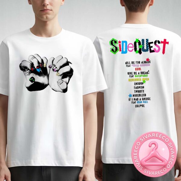 Michael Clifford SIDEQUEST Nail Art White Two Sides Unisex T-Shirt