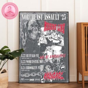 Missing Link Hardcore 3 Show In The Northeast Region Of The United States On August 22-23-24 2025 Home Decor Poster Canvas