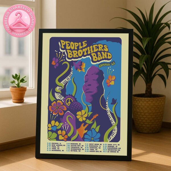 People Brothers Band Summer 2025 Shows Dates And Locations Home Decor Poster Canvas