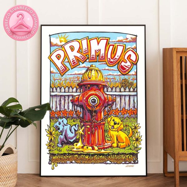 Primus Show Music Sessanta V 2.0 At The Ruoff Music Center In Noblesville In On May 24th 2025 Home Decor Poster Canvas