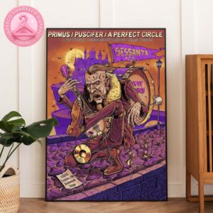 Sessanta V 2.0 Primus-Puscifer And A Perfect Circle 61st Birthday For Maynard James Keenan At Budweiser Stage In Toronto ON On May 22th 2025 Home Decor Poster Canvas