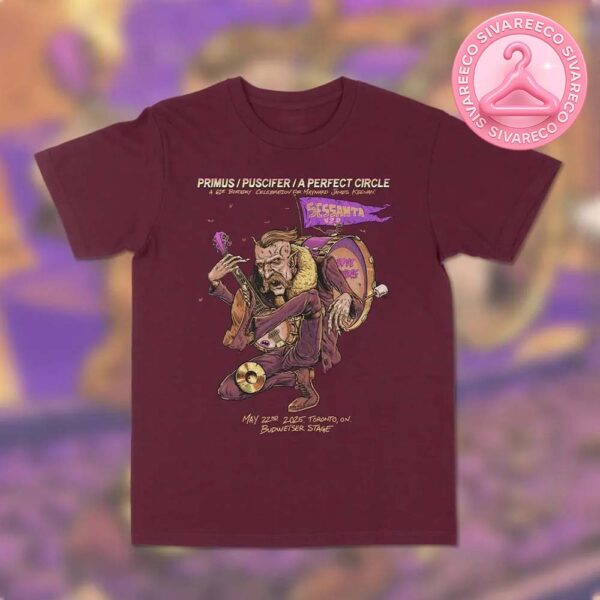Sessanta V 2.0 Primus-Puscifer And A Perfect Circle 61st Birthday Maynard James Keenan Merch Tee For Budweiser Stage In Toronto ON On May 22nd 2025 Unisex T-Shirt