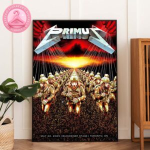 Sessanta V 2.0 Primus Show Festival Poster For The Budweiser Stage In Toronto ON On May 22th 2025 Home Decor Poster Canvas