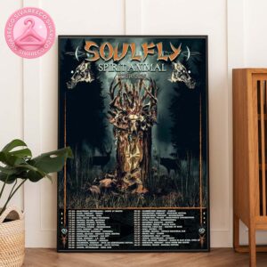 Soulfly Spirit Animal Tour 2025 Dates and Venues Home Decor Poster Canvas