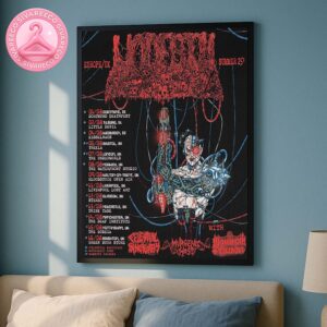 Undeath Europe UK Summer Tour 2025 Full Dates Cities And Special Guests Home Decor Poster Canvas