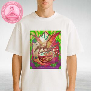 311 Live Show Poster At Skyla Credit Union Amphitheatre In Charlotte NC On June 4 2025 Featuring Psychedelic Pterodactyl And Coconut Explosion Artwork Unisex T-Shirt