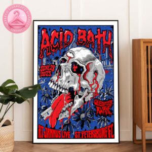 Acid Bath Poster At Jannus Live In St Petersburg Florida On June 28 2025 Home Decor Poster Canvas