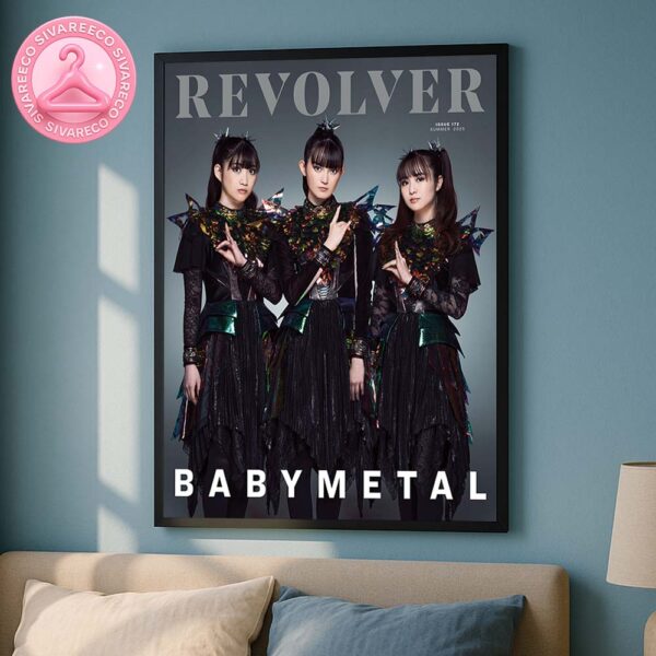 BABYMETAL Revolver Magazine Cover Summer 2025 – Holographic Armor Theme Home Decor Poster Canvas