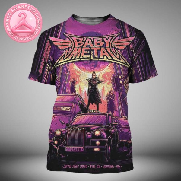 Babymetal UK And Europe Arena Tour 2025 At The O2 Arena In London UK On May 30 2025 All Over Print Shirt