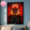 Bruce Springsteen Music Show For Liverpool 4th June  And E Street Band World Tour 2025 Home Decor Poster Canvas
