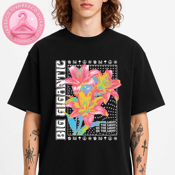 Big Gigantic Be The Light Floral Tee Fluorescence Album 2025 Official Merch Unisex T-Shirt