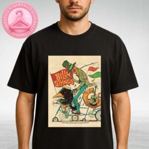 Billy Strings Night 1 At Chaifetz Arena In St. Louis, Missouri – June 13 2025 – Surreal Bicycle Parade With Crow And Guitar Horse Unisex T-Shirt