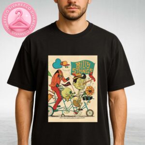 Billy Strings Night 2 At Chaifetz Arena In St. Louis, Missouri – June 14, 2025 – Surreal Bicycle Parade With Pinocchio And Alien Duo Unisex T-Shirt