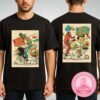 Black Flag At Rock Café In Prague & Across Germany – The First Four Years 2025 Tour Artwork Two Sides Unisex T-Shirt