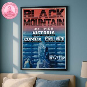 Black Mountain Canada 2025 Tour On July 11-14 2025 Dates Home Decor Poster Canvas