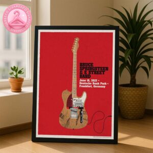 Bruce Springsteen And The E Street Band Live Show At Deutsche Bank Park In Frankfurt Germany On June 18 2025 Home Decor Poster Canvas