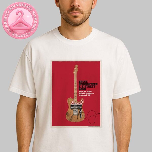 Bruce Springsteen Music Show For Liverpool 4th June  And E Street Band World Tour 2025 Unisex T-Shirt