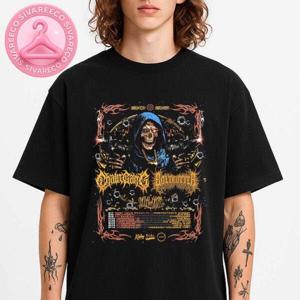Chain Gang and Boltcutter Tour 2025 Poster Featuring Grim Reaper Artwork and US Dates Unisex T-Shirt
