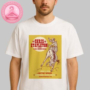 Chris Stapleton Music Show Poster In Charlottesville John Paul Jones Arena On June 7 2025 Unisex T-Shirt