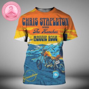 Chris Stapleton Poster At First Horizon Coliseum In Greensboro NC On June 18th 2025 All Over Print Shirt