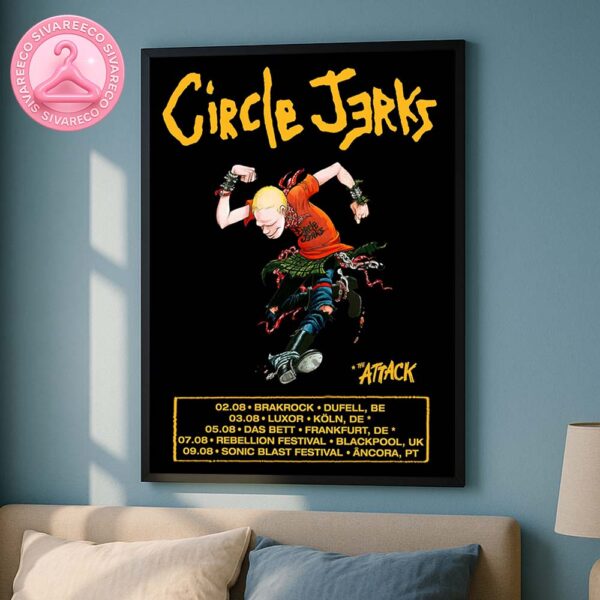 Circle Jack Europe And The UK 2025 Dates And Locations Home Decor Poster Canvas