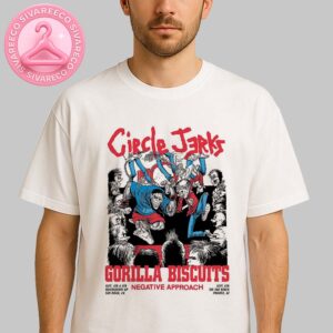 Circle Jerks Music Show Poster In San Diego Observatory NP On September 4 & 5 2025 And In Phoenix The Van Buren On September 6 2025 Unisex T-Shirt