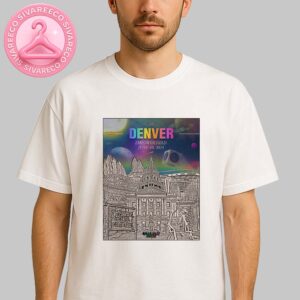 Coldplay Music Show Poster For Denver Colorado USA At Empower Field On June 10 2025 Unisex T-Shirt
