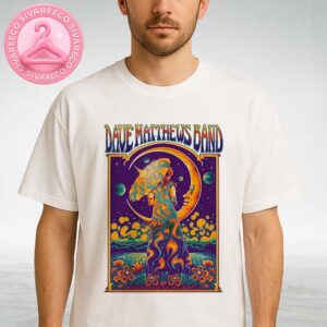 Dave Matthews Band At Riverbend Music Center In Cincinnati OH On June 13 2025 Psychedelic Artwork By Helen Kennedy Unisex T-Shirt
