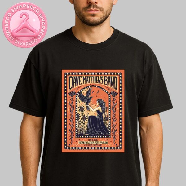 Dave Matthews Band Columbia Maryland 2025 Poster At Merriweather Post Pavilion On May 31th 2025 Unisex T-Shirt