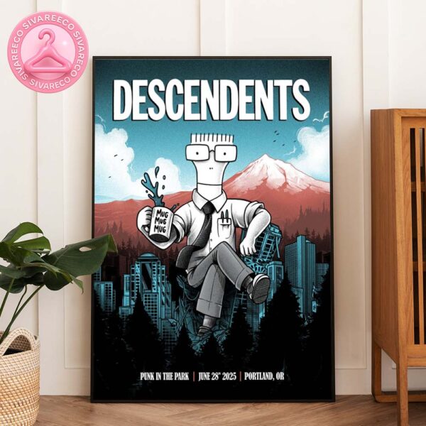 Descendents Live Show Poster At Punk In The Park In Portland OR On June 28 2025 Home Decor Poster Canvas